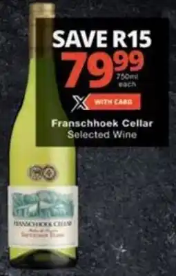 Franschhoek Cellar Selected Wine