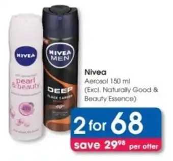 Clicks Nivea Aerosol offer