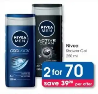 Clicks Nivea Shower Gel offer