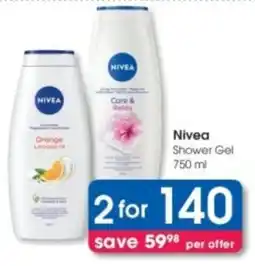 Clicks Nivea Shower Gel offer