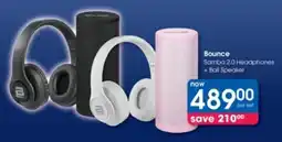Clicks Bounce Samba 2.0 Headphones + Ball Speaker offer