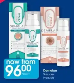 Clicks Demelan Skincare Products offer