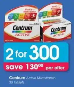 Clicks Centrum Active Multivitamin offer