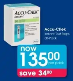 Clicks Accu-Chek Instant Test Strips offer