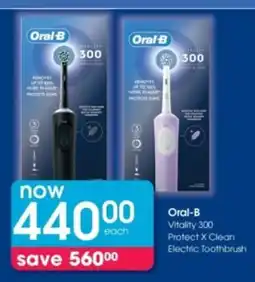 Clicks Oral-B Vitality 300 Protect X Clean Electric Toothbrush offer