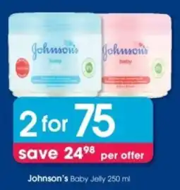 Clicks Johnson's Baby Jelly offer