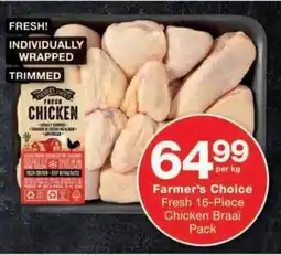 Checkers Farmer's Choice Fresh Chicken Braai Pack offer