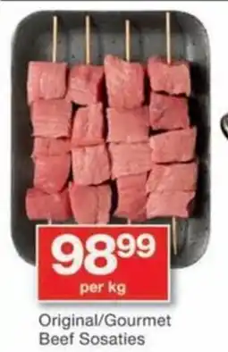 Checkers Original/ Gourmet Beef Sosaties offer