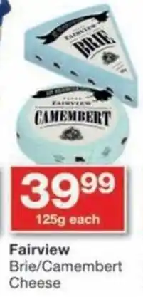 Checkers Fairview Brie/ Camembert Cheese offer