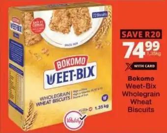 Checkers Bokomo Weet-Bix Wholegrain Wheat Biscuits offer