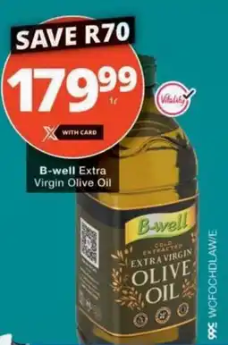 Checkers B-well Extra Virgin Olive Oil offer