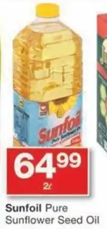 Checkers Sunfoil Pure Sunflower Seed Oil offer