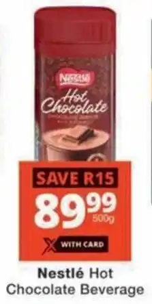 Checkers Nestlé Hot Chocolate Beverage offer