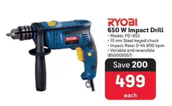 Makro RYOBI 650 W Impact Drill offer