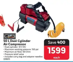 Makro 50 L Dual Cylinder Air Compressor offer