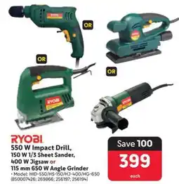 Makro Ryobi Tools offer