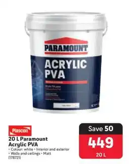 Makro 20 L Paramount Acrylic PVA offer