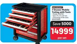 Makro 7 Drawer Mobile Trolley with Tools offer