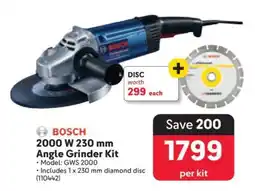 Makro Bosch 2000 W 230 mm Angle Grinder Kit offer