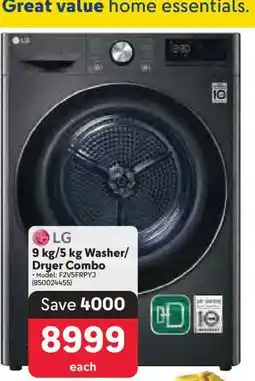 Makro LG 9 kg/5 kg Washer/Dryer Combo offer