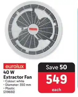 Makro eurolux 40 W Extractor Fan offer
