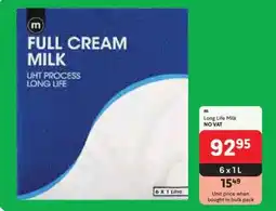Makro FULL CREAM MILK offer