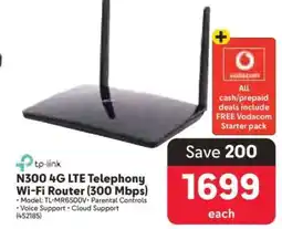 Makro N300 4G LTE Telephony Wi-Fi Router (300 Mbps) offer