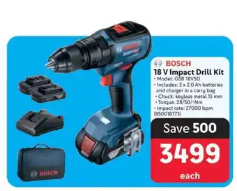 Makro BOSCH 18 V Impact Drill Kit offer