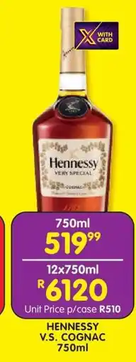 Shoprite HENNESSY V.S. COGNAC 750ml offer