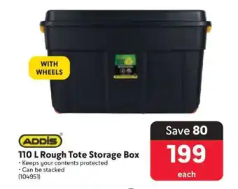 Makro ADDIS 110 L Rough Tote Storage Box offer