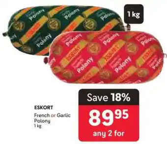 Makro ESKORT French or Garlic Polony offer