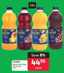 Makro CLOVER Krush Fruit Juice offer