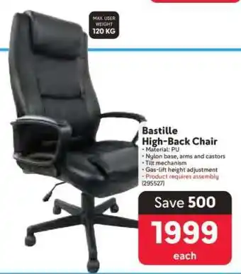 Makro Bastille High-Back Chair offer