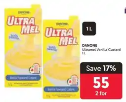 Makro DANONE Ultramel Vanilla Custard 1L offer