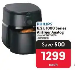 Makro PHILIPS 6.2 L 1000 Series Airfryer Analog offer