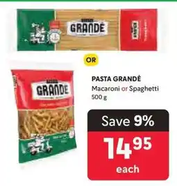 Makro Pasta Grandé offer
