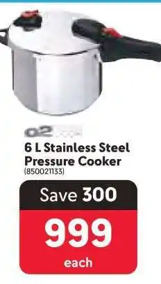 Makro 6 L Stainless Steel Pressure Cooker offer