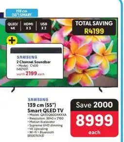 Makro Samsung 139 cm (55) Smart QLED TV offer
