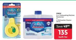 Makro FINISH 2 in 1 Dishwashing Machine Deodoriser or Dishwasher Cleaner offer