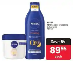 Makro NIVEA Q10 Lotions or creams offer
