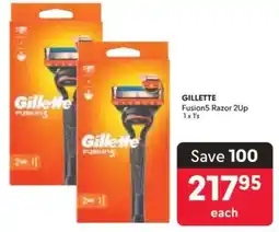 Makro GILLETTE Fusion5 Razor 2Up offer