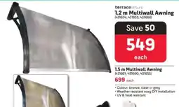 Makro 1.2 m Multiwall Awning offer
