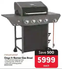 Makro Onyx 4 Burner Gas Braai offer