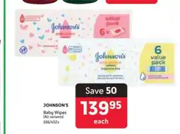 Makro Johnson's Baby Wipes offer