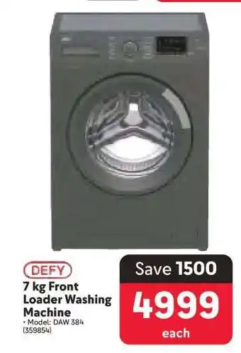 Makro DEFY 7 kg Front Loader Washing Machine offer
