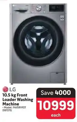 Makro LG 10.5 kg Front Loader Washing Machine offer