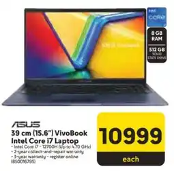 Makro ASUS 39 cm (15.6”) VivoBook Intel Core i7 Laptop offer