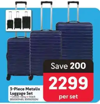 Makro 3-Piece Metalix Luggage Set offer
