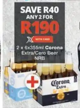 Corona Extra/Cero Beer NRB
