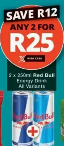 Checkers Red Bull Energy Drink All Variants offer